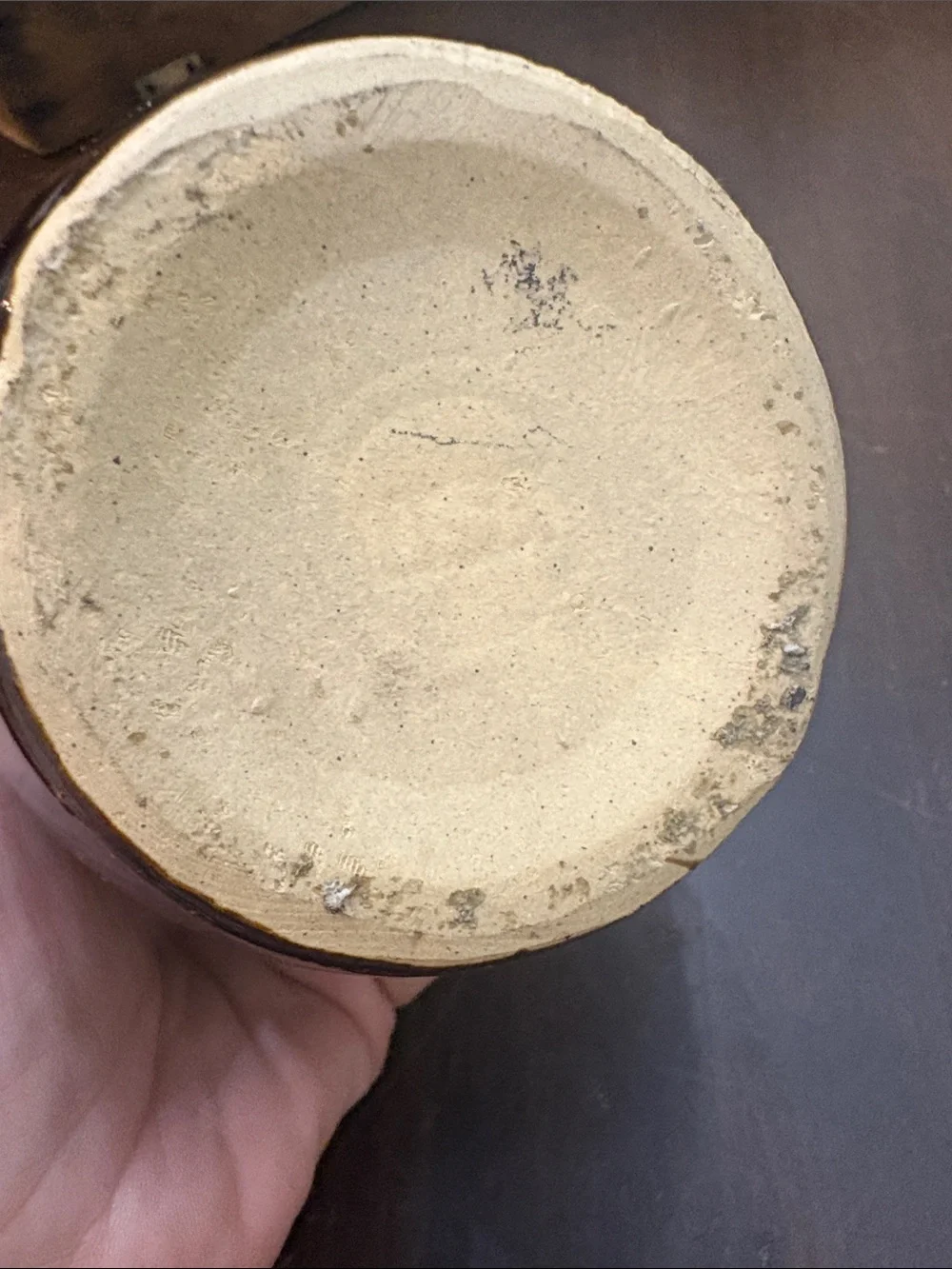 Glossy Dark Brown Pottery Jar Crock